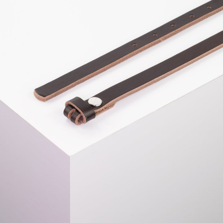 Ledergürtel 1,5cm ohne Schnalle
