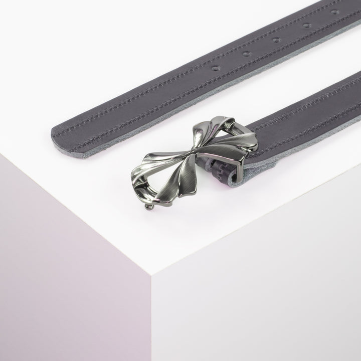 Ledergürtel 3cm mit Schnalle Paris navi Reißverschluss