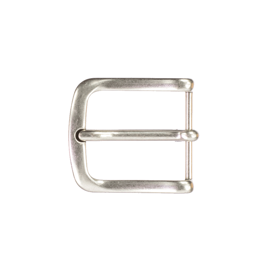 Gürtelschnalle 3cm Liverpool silber matt