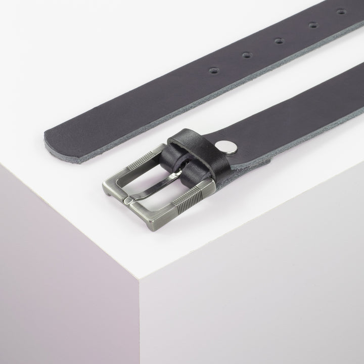 Ledergürtel 3cm mit Schnalle Denver navi ohne Muster