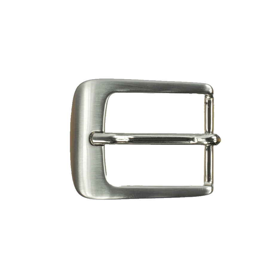 Gürtelschnalle 3cm Brüssel silber glänzend