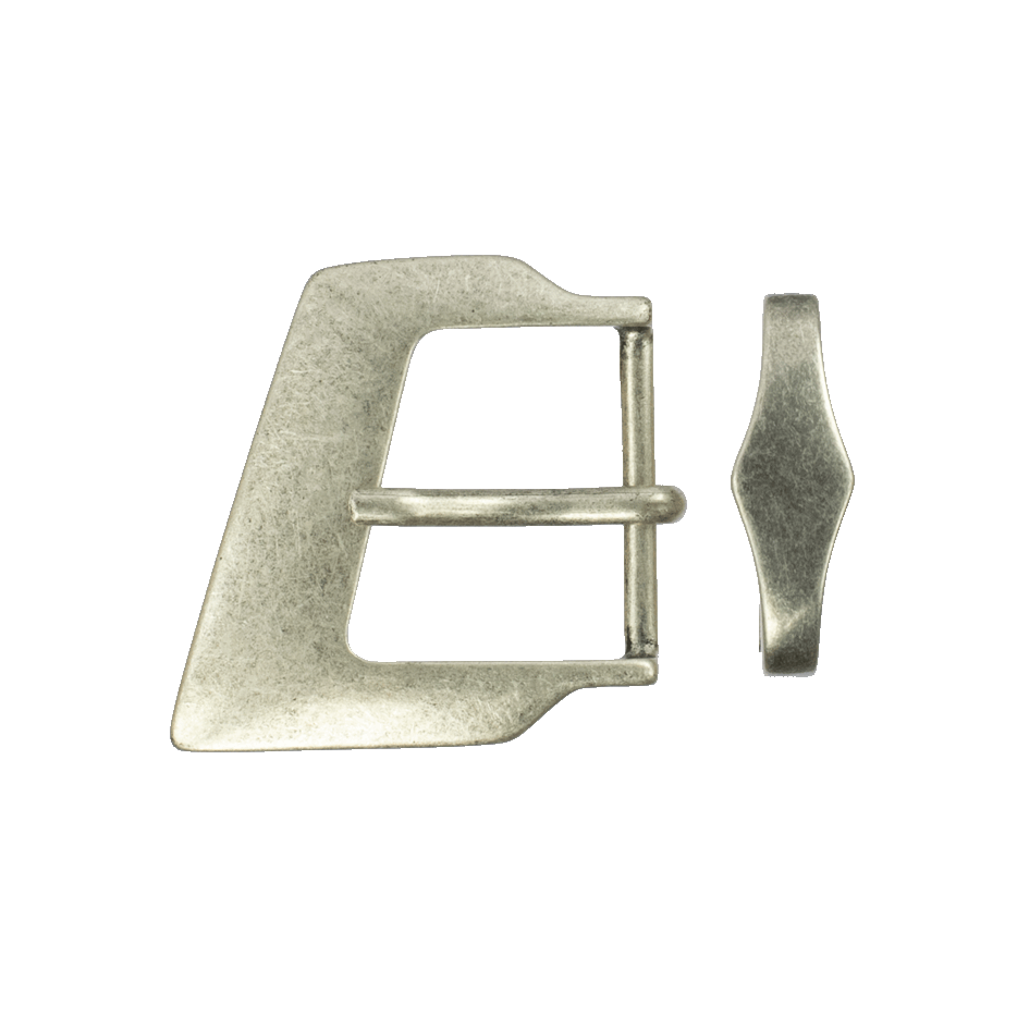 Gürtelschnalle 3cm Niles silber matt
