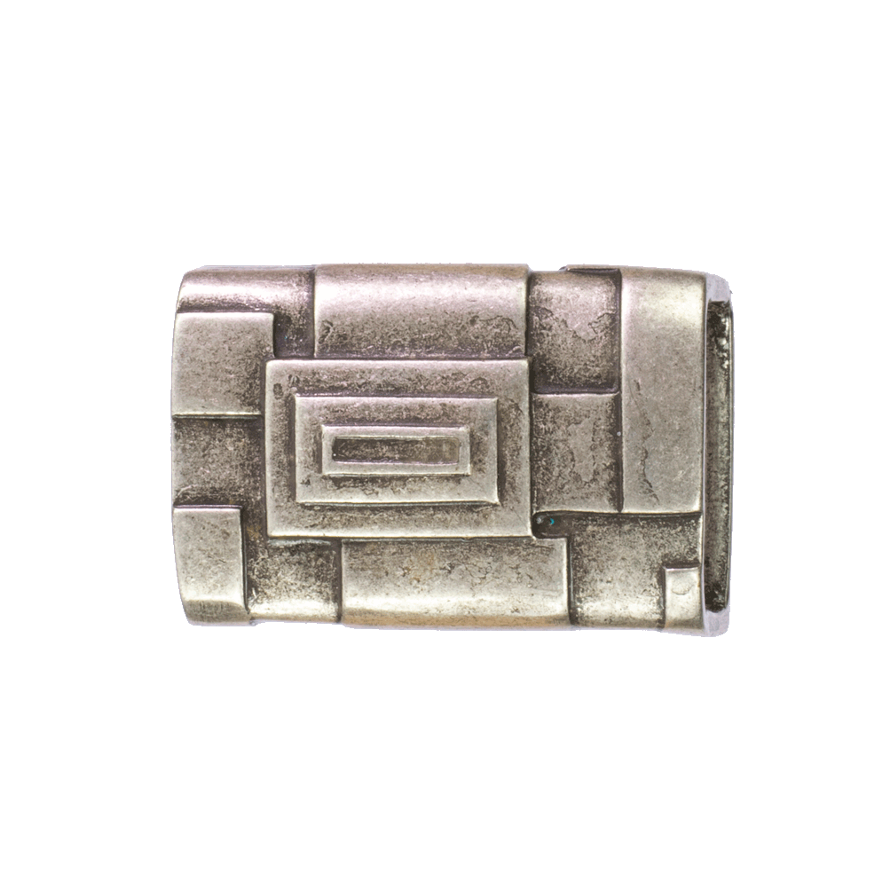 Gürtelschnalle 3,5cm Athen silber