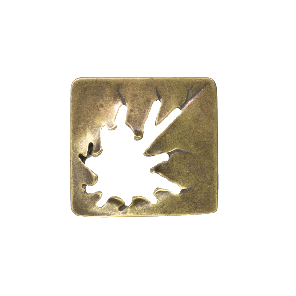 Gürtelschnalle 3,5cm Vesuvio messing