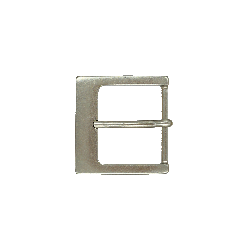Gürtelschnalle 3,5cm Porto silber