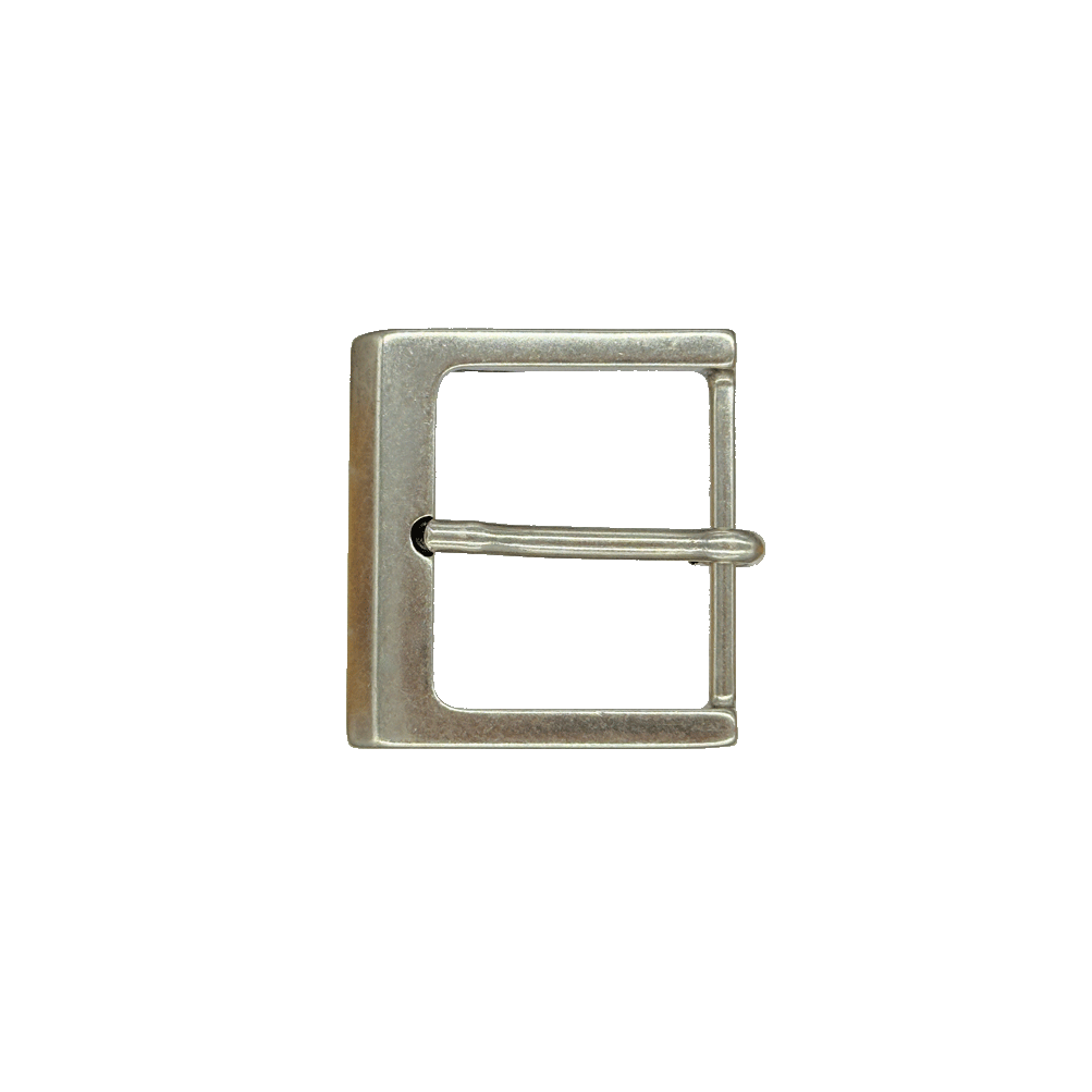 Gürtelschnalle 3,5cm Helsinki silber matt
