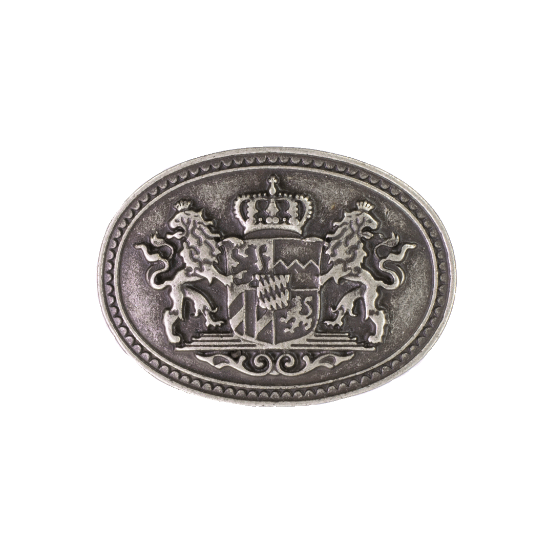 Gürtelschnalle 4cm Bayern Wappen silber