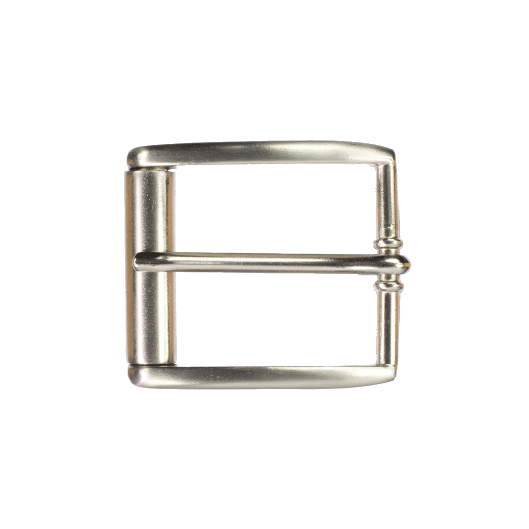 Gürtelschnalle 4cm Amsterdam silber glänzend
