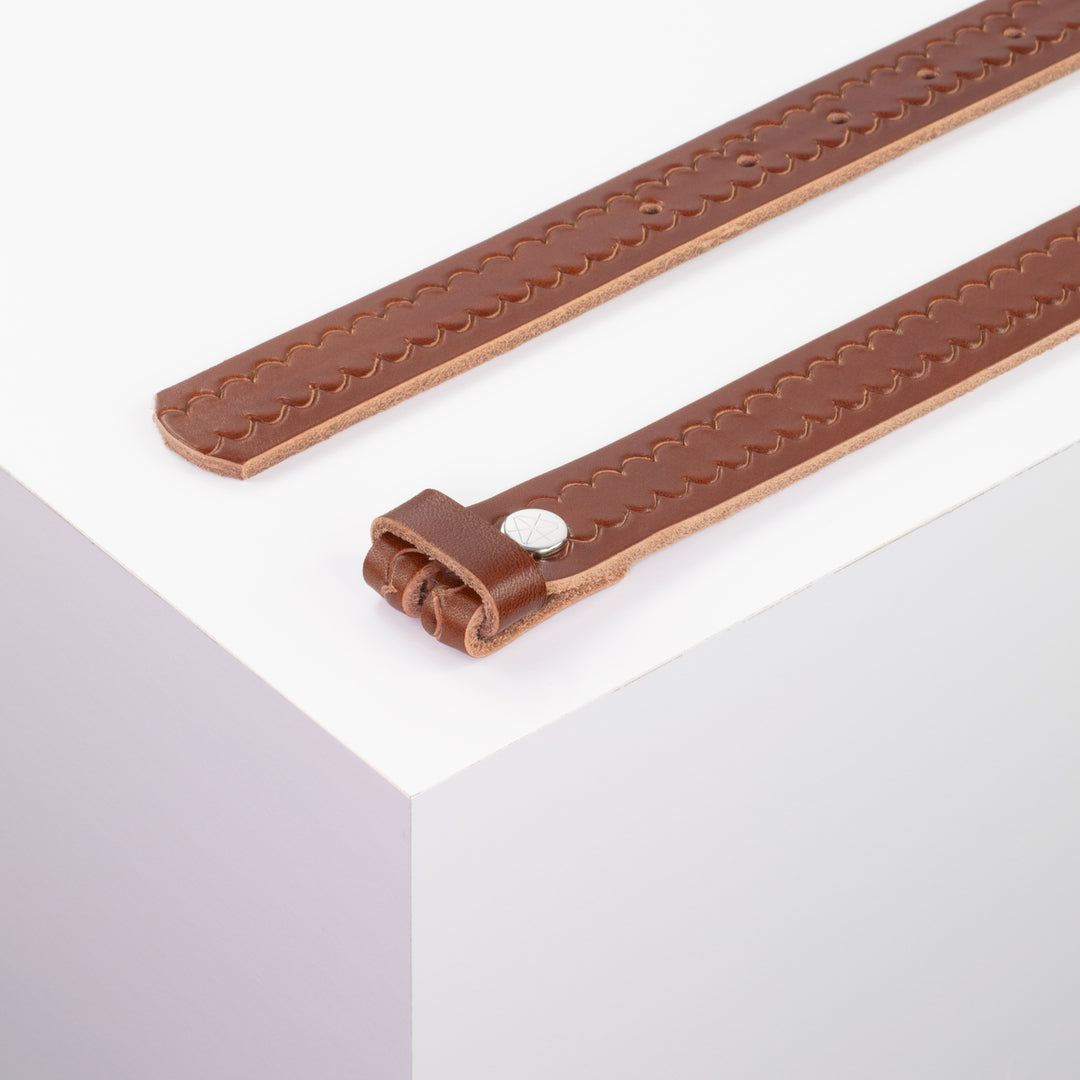 Ledergürtel 2,5cm ohne Schnalle