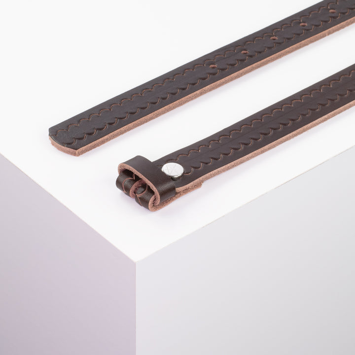 Ledergürtel 2,5cm ohne Schnalle