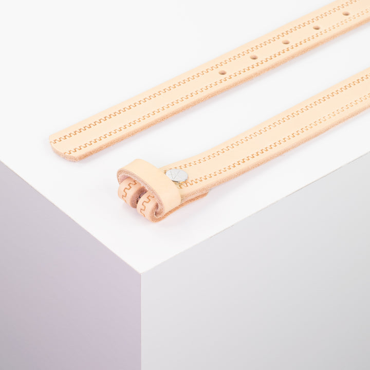 Ledergürtel 2,5cm ohne Schnalle