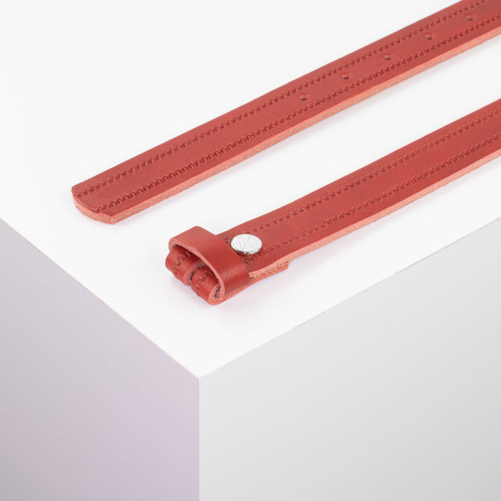 Ledergürtel 2,5cm ohne Schnalle
