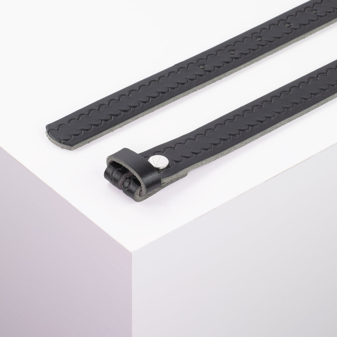 Ledergürtel 2,5cm ohne Schnalle