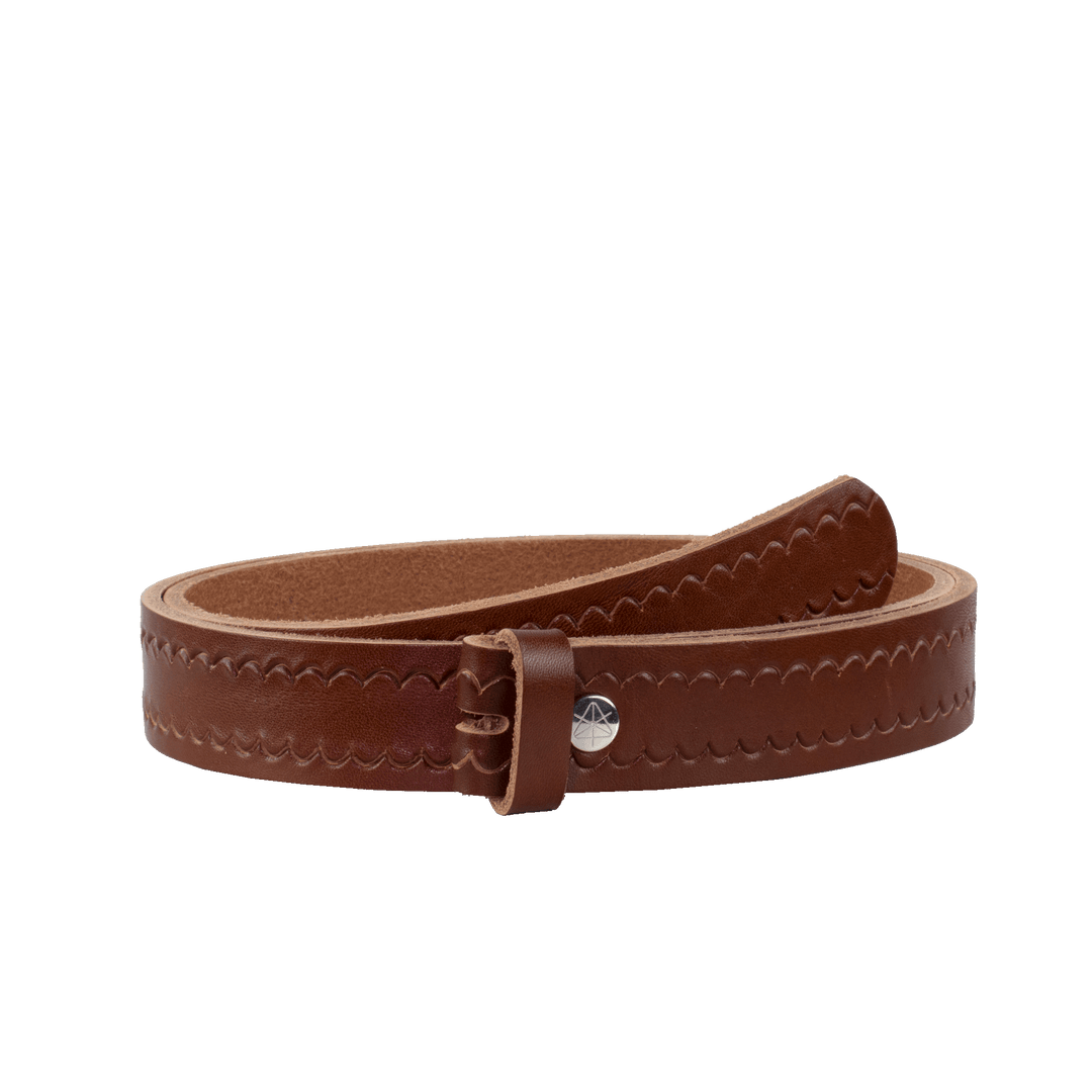 Ledergürtel 3cm ohne Schnalle