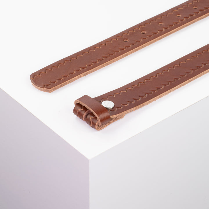 Ledergürtel 3cm ohne Schnalle