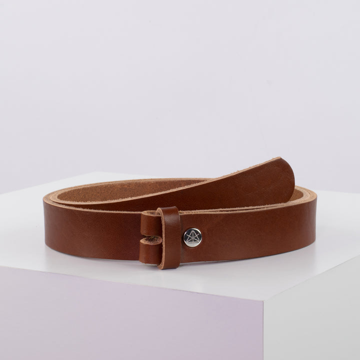 Ledergürtel 3cm ohne Schnalle