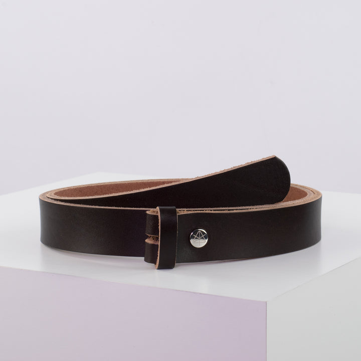 Ledergürtel 3cm ohne Schnalle