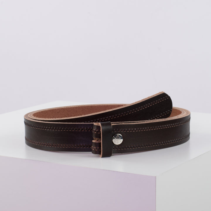 Ledergürtel 3cm ohne Schnalle