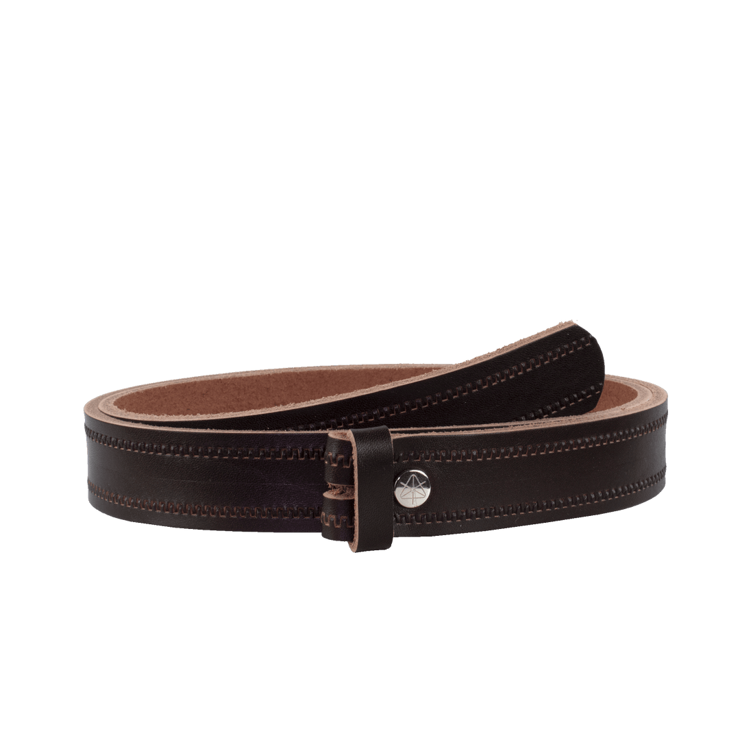Ledergürtel 3cm ohne Schnalle