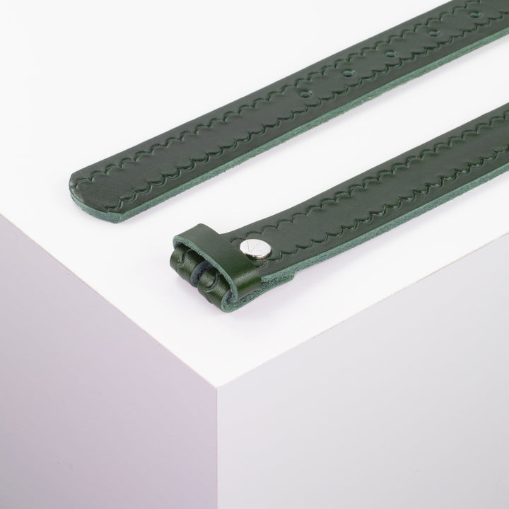 Ledergürtel 3cm ohne Schnalle