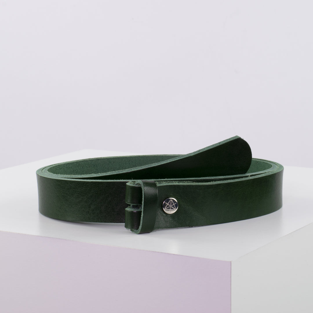 Ledergürtel 3cm ohne Schnalle