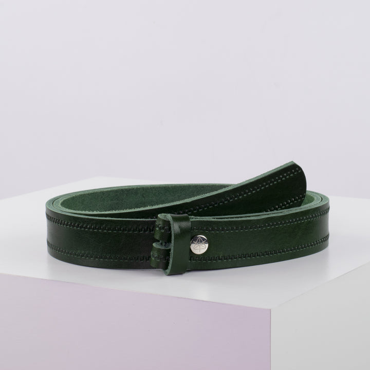 Ledergürtel 3cm ohne Schnalle