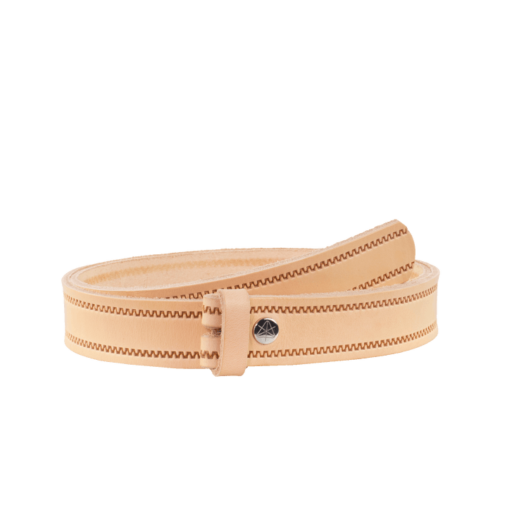 Ledergürtel 3cm ohne Schnalle