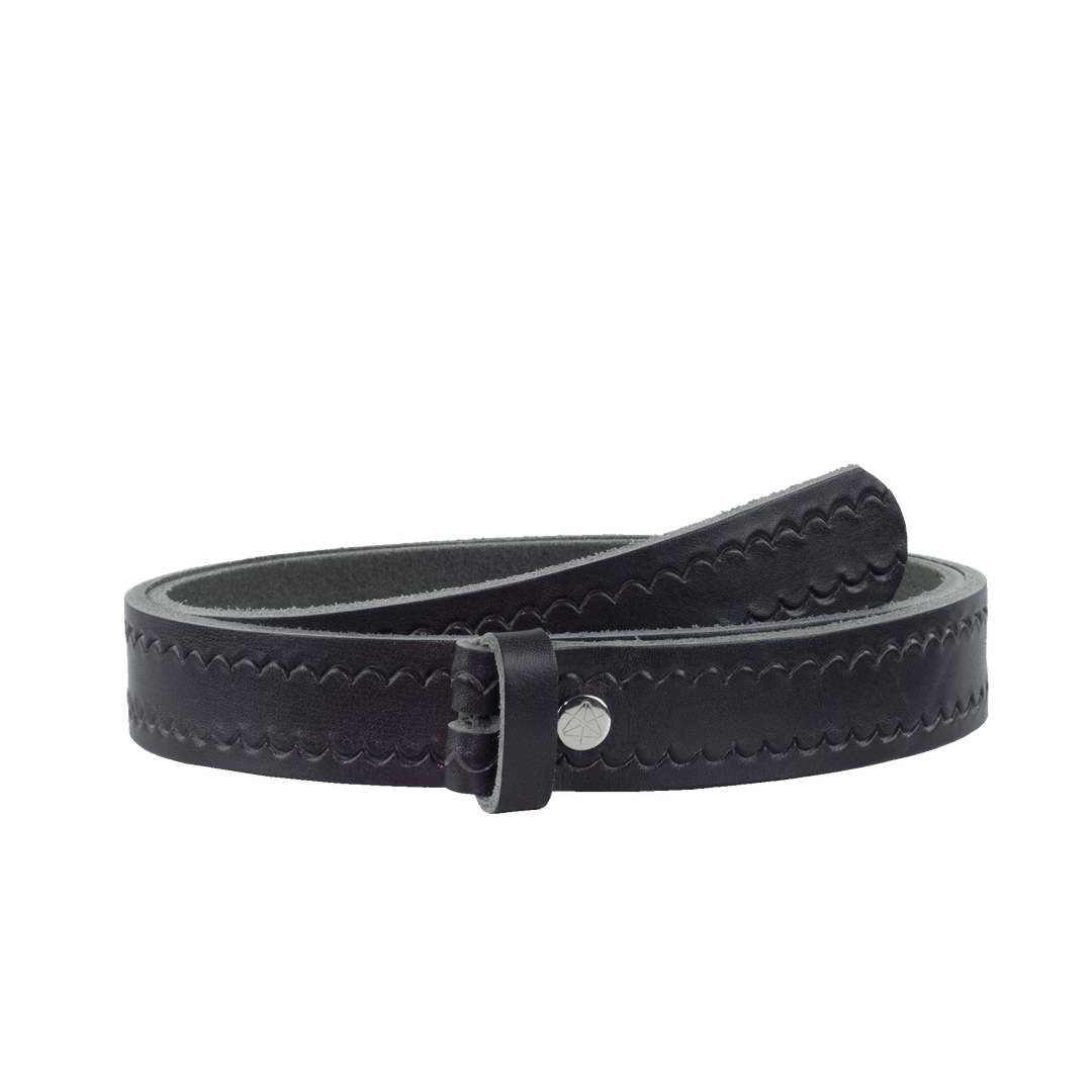 Ledergürtel 3cm ohne Schnalle