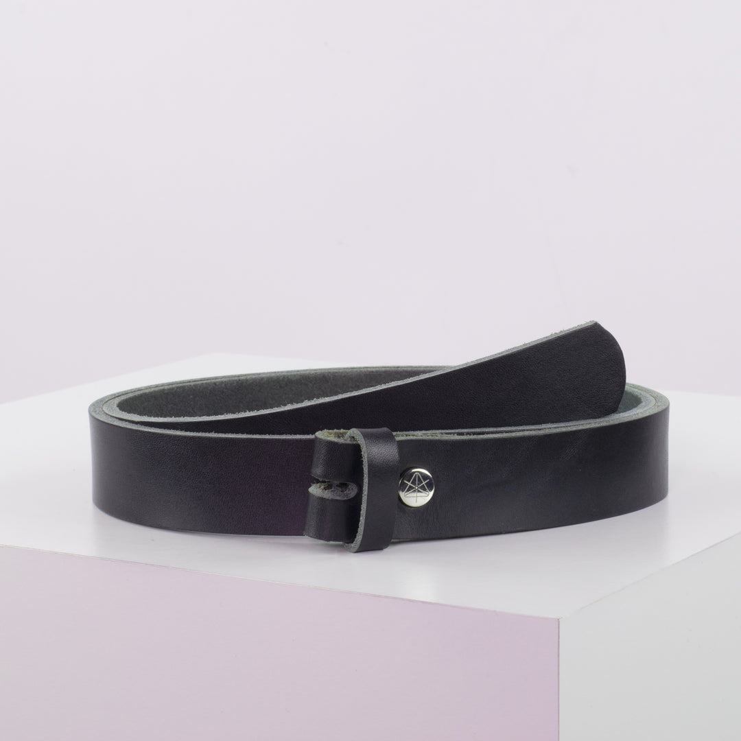 Ledergürtel 3cm ohne Schnalle