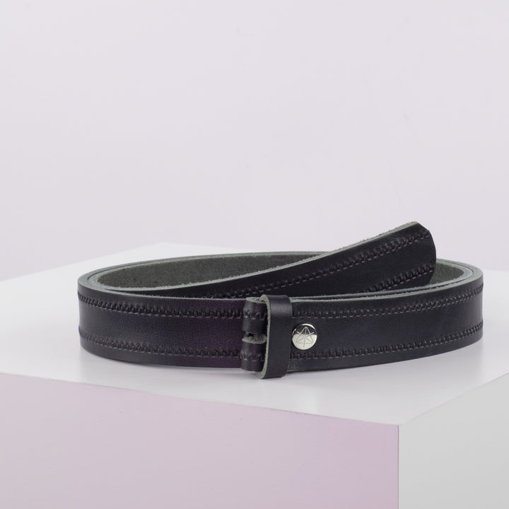 Ledergürtel 3cm ohne Schnalle