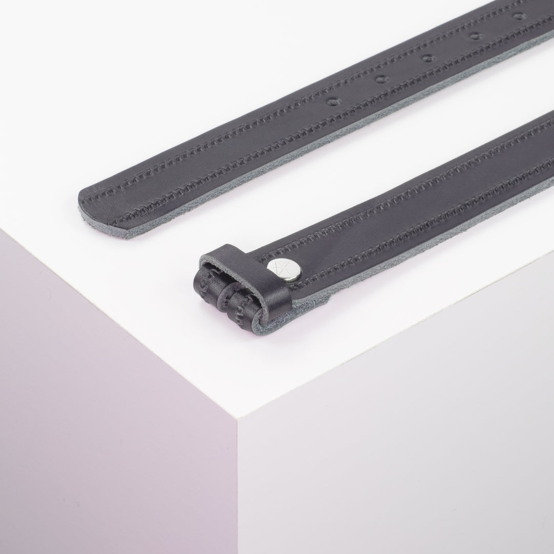 Ledergürtel 3cm ohne Schnalle