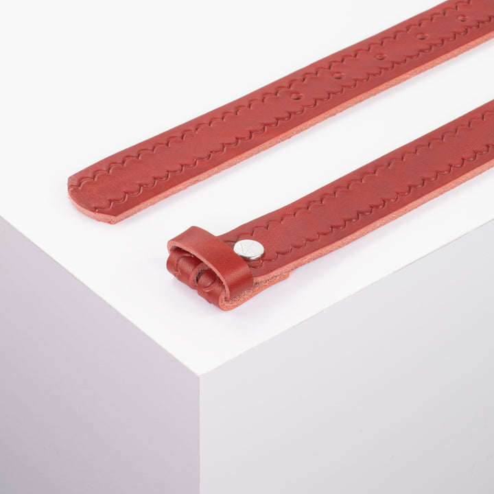 Ledergürtel 3cm ohne Schnalle