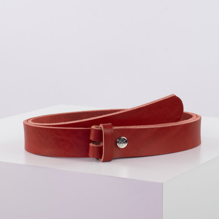 Ledergürtel 3cm ohne Schnalle