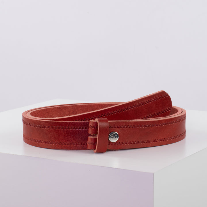 Ledergürtel 3cm ohne Schnalle