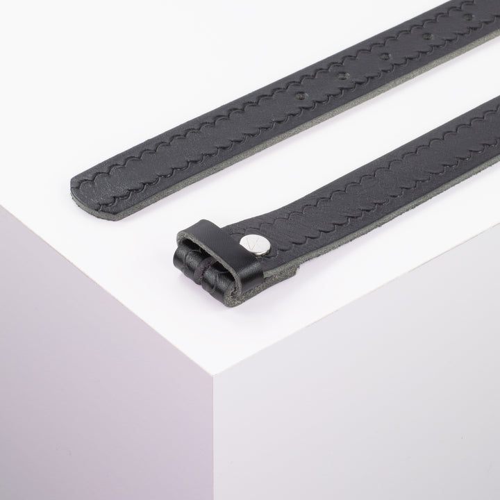Ledergürtel 3cm ohne Schnalle