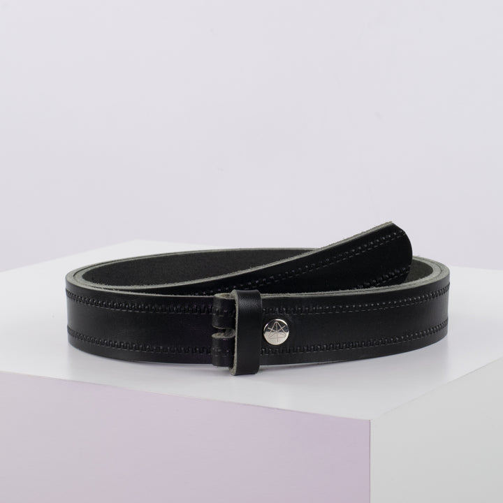 Ledergürtel 3cm ohne Schnalle