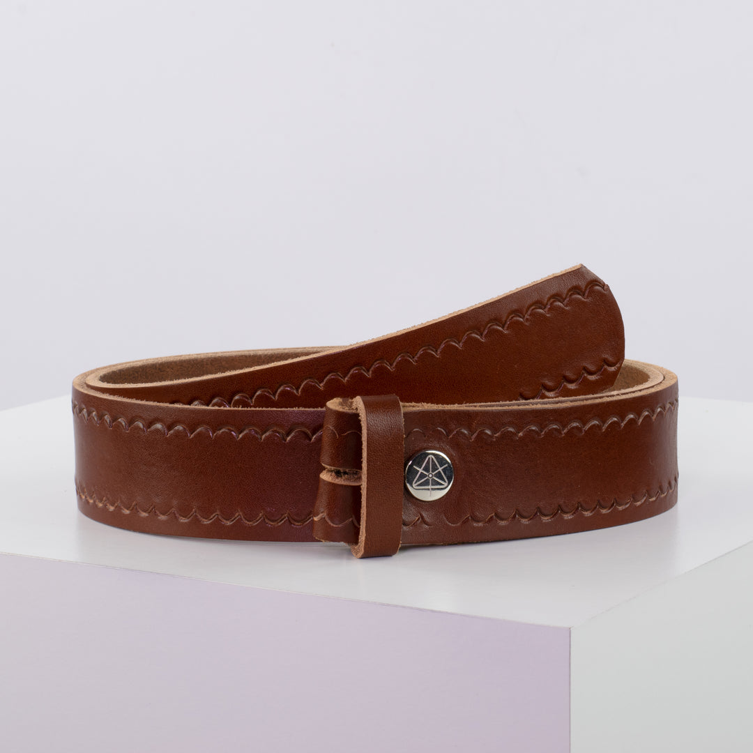 Ledergürtel 4cm ohne Schnalle