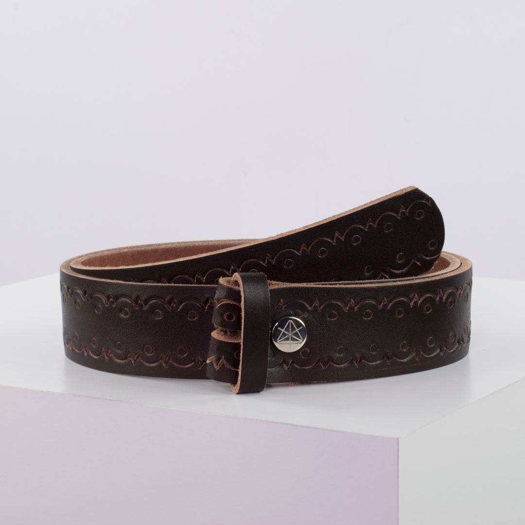 Ledergürtel 4cm ohne Schnalle