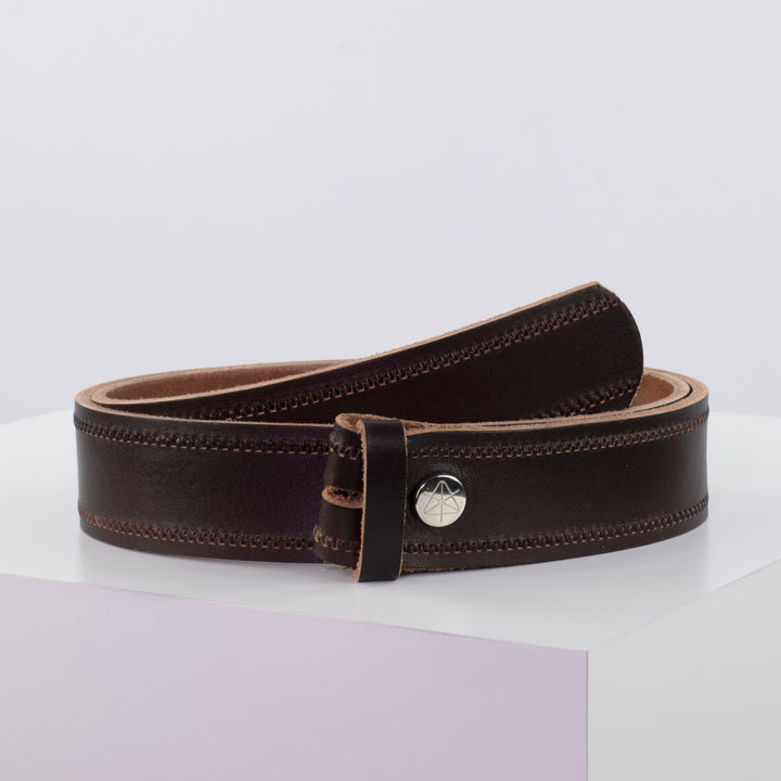 Ledergürtel 4cm ohne Schnalle