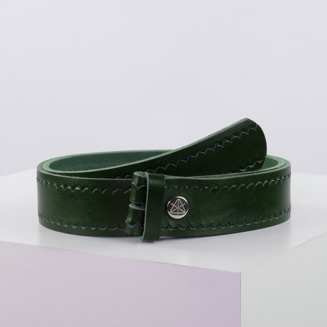 Ledergürtel 4cm ohne Schnalle