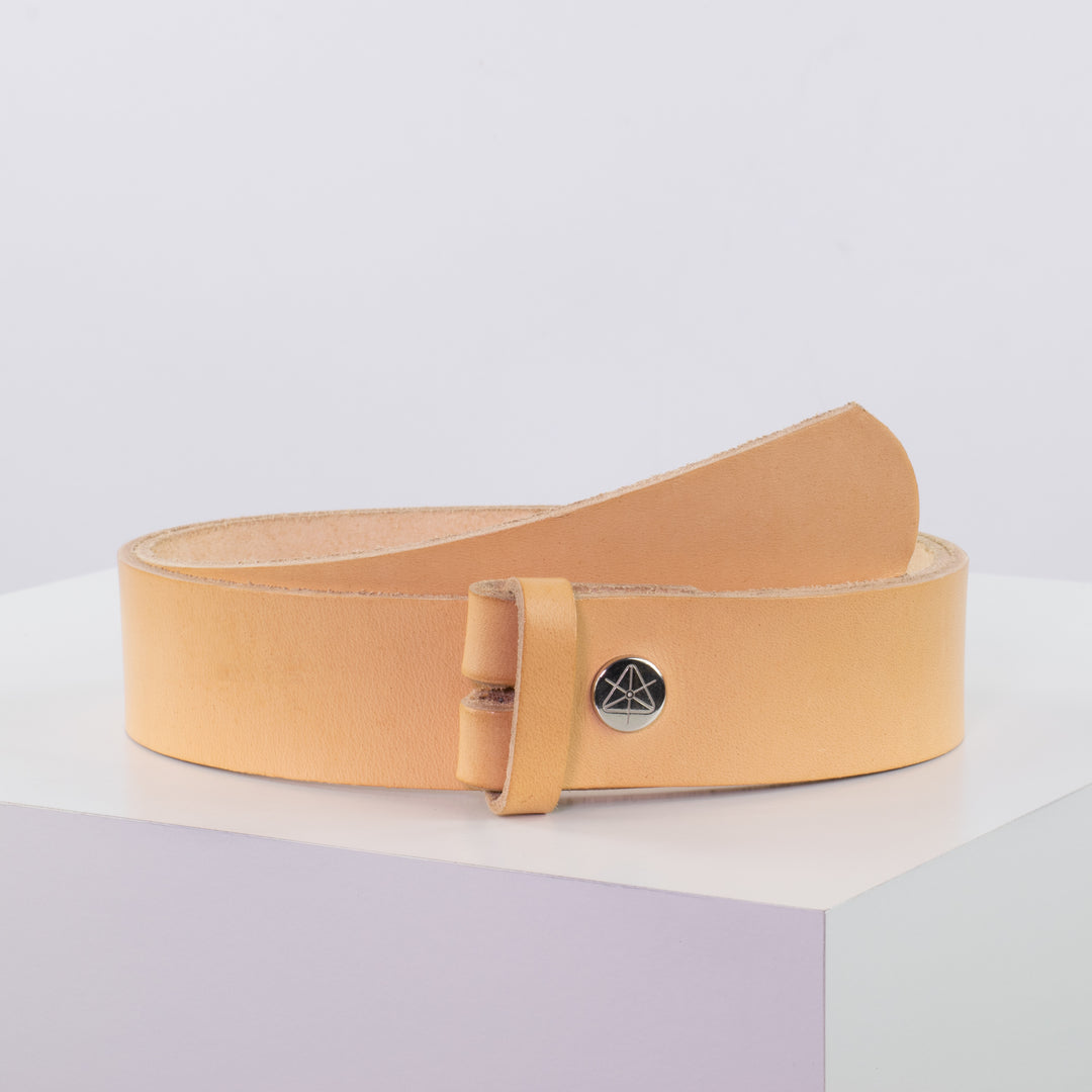 Ledergürtel 4cm ohne Schnalle