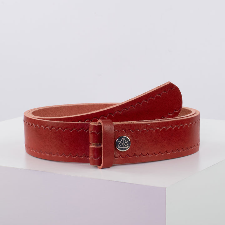 Ledergürtel 4cm ohne Schnalle