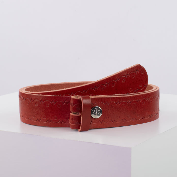 Ledergürtel 4cm ohne Schnalle