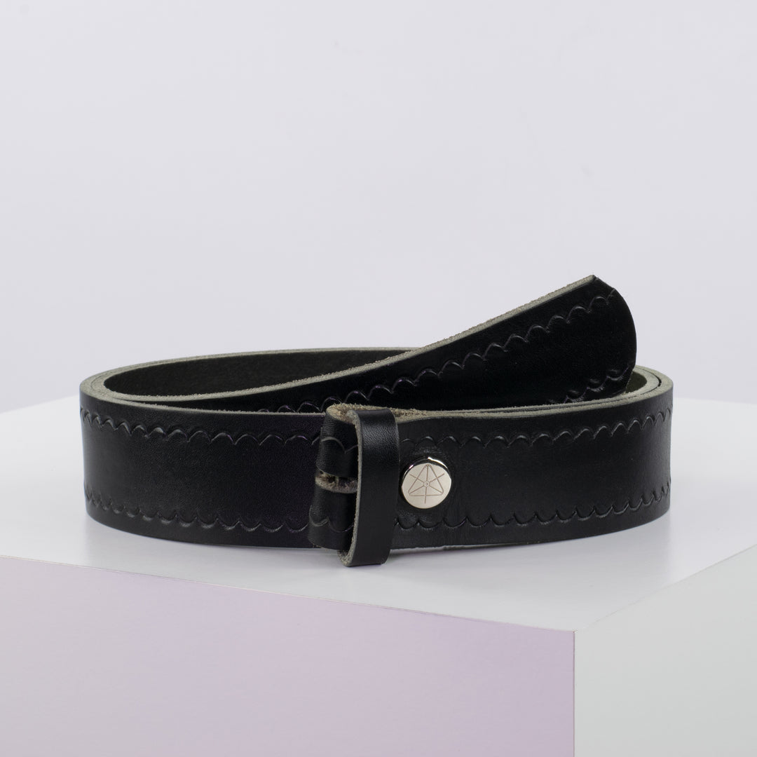Ledergürtel 4cm ohne Schnalle
