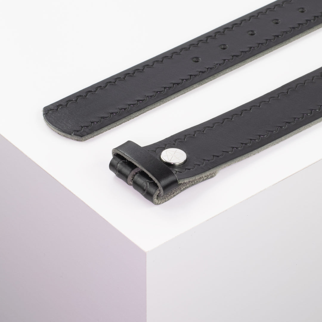 Ledergürtel 4cm ohne Schnalle