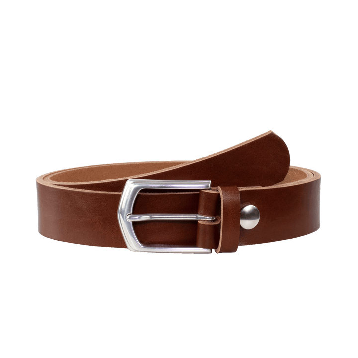 Ledergürtel 3,5cm mit Schnalle Marrakesch cognac ohne Muster