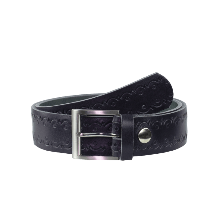Ledergürtel 4cm mit Schnalle Milano navi Lochwelle
