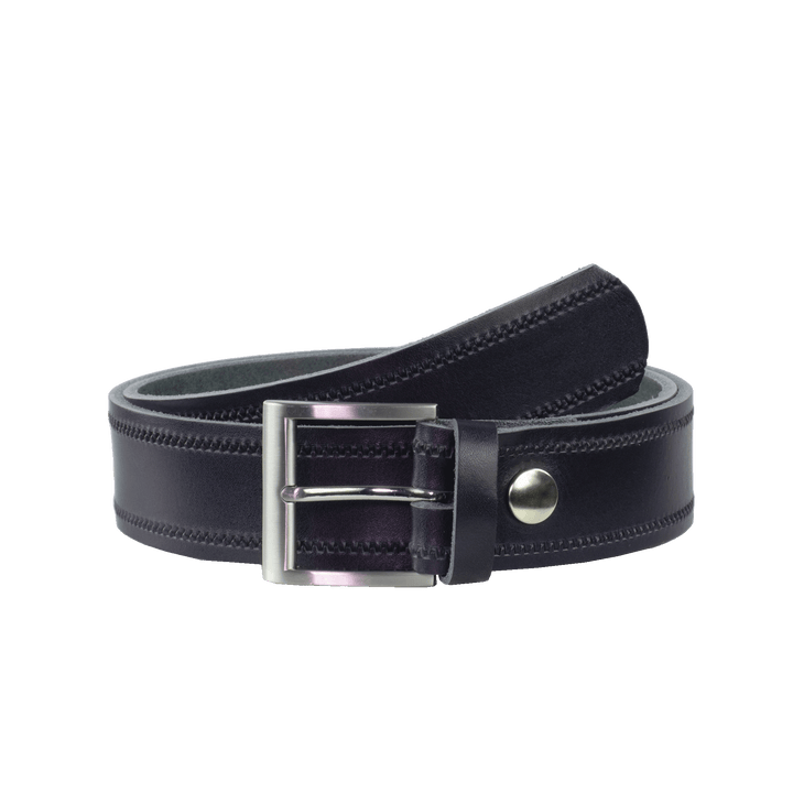 Ledergürtel 4cm mit Schnalle Milano navi Reißverschluss