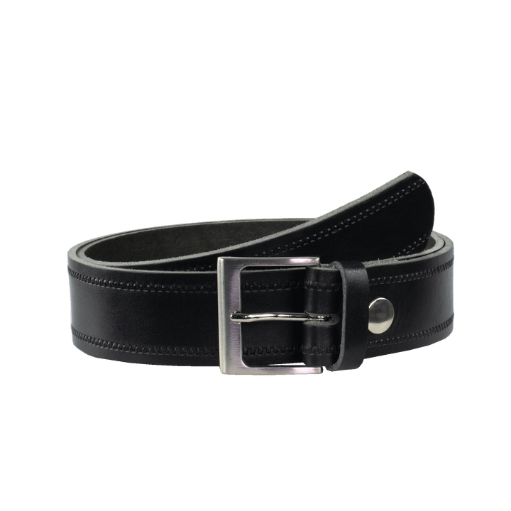 Ledergürtel 4cm mit Schnalle Copenhagen schwarz Reißverschluss