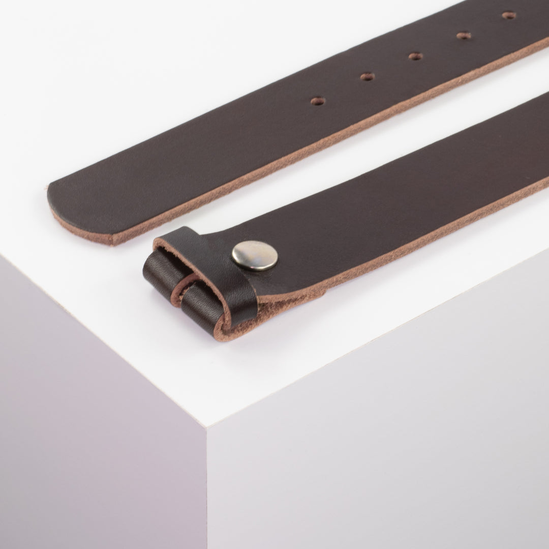 Ledergürtel 4cm braun ohne Muster